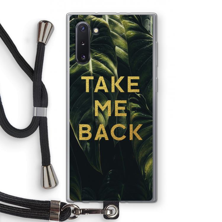 Take me back: Samsung Galaxy Note 10 Transparant Hoesje met koord
