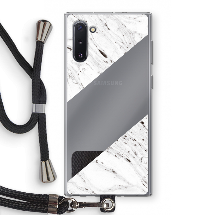Biggest stripe: Samsung Galaxy Note 10 Transparant Hoesje met koord