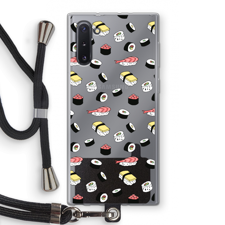 Sushi time: Samsung Galaxy Note 10 Transparant Hoesje met koord
