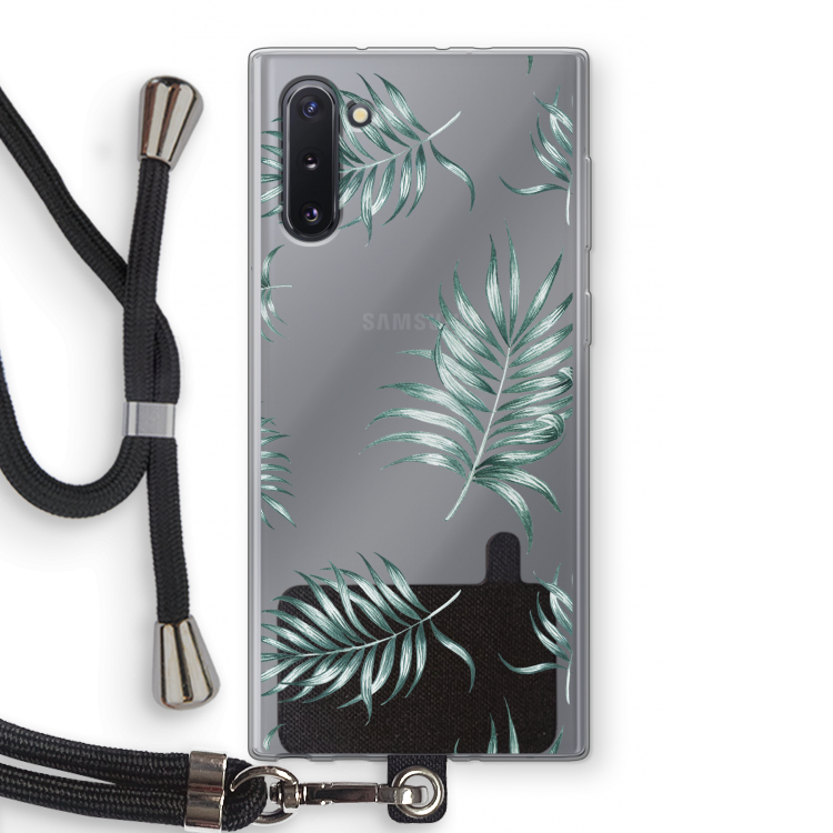 Simple leaves: Samsung Galaxy Note 10 Transparant Hoesje met koord