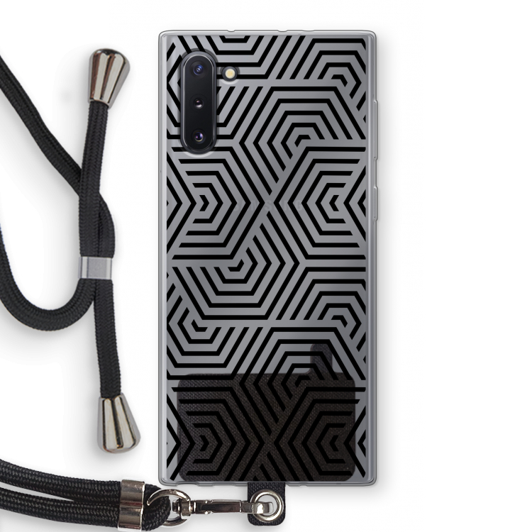 Magic pattern: Samsung Galaxy Note 10 Transparant Hoesje met koord