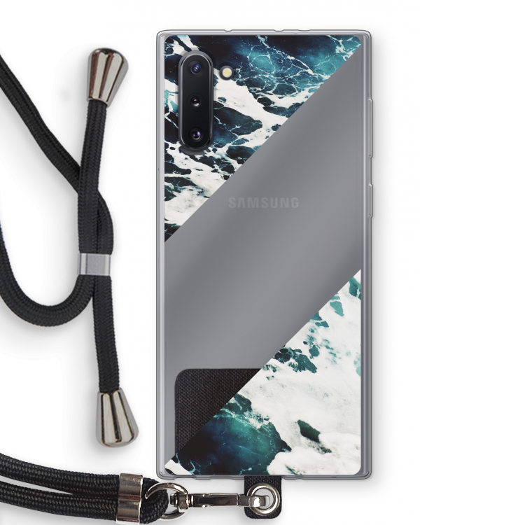 Golven: Samsung Galaxy Note 10 Transparant Hoesje met koord
