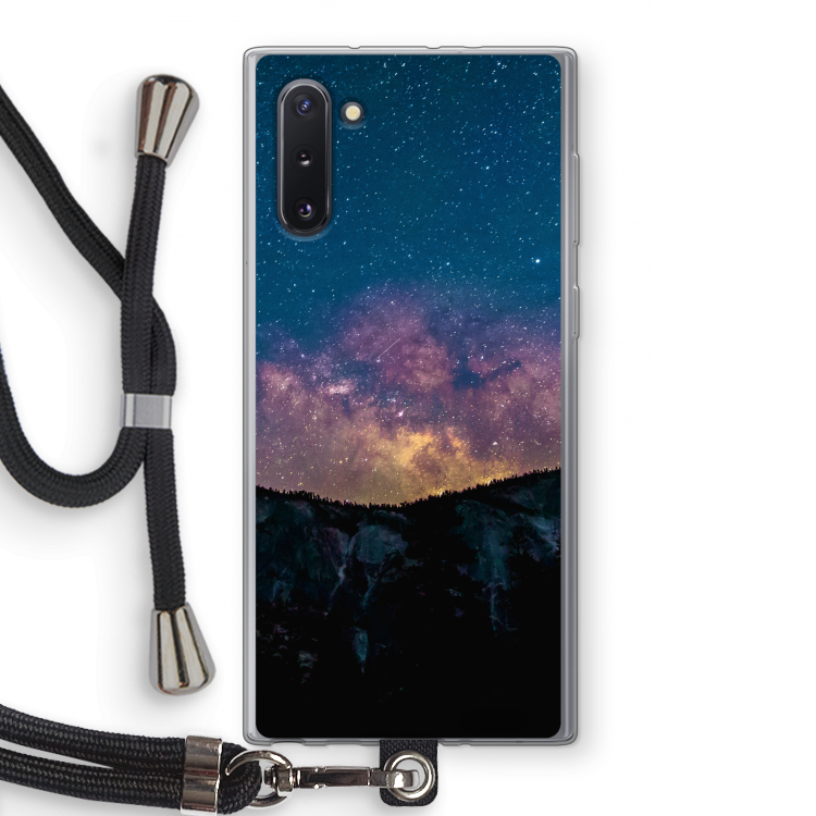 Travel to space: Samsung Galaxy Note 10 Transparant Hoesje met koord