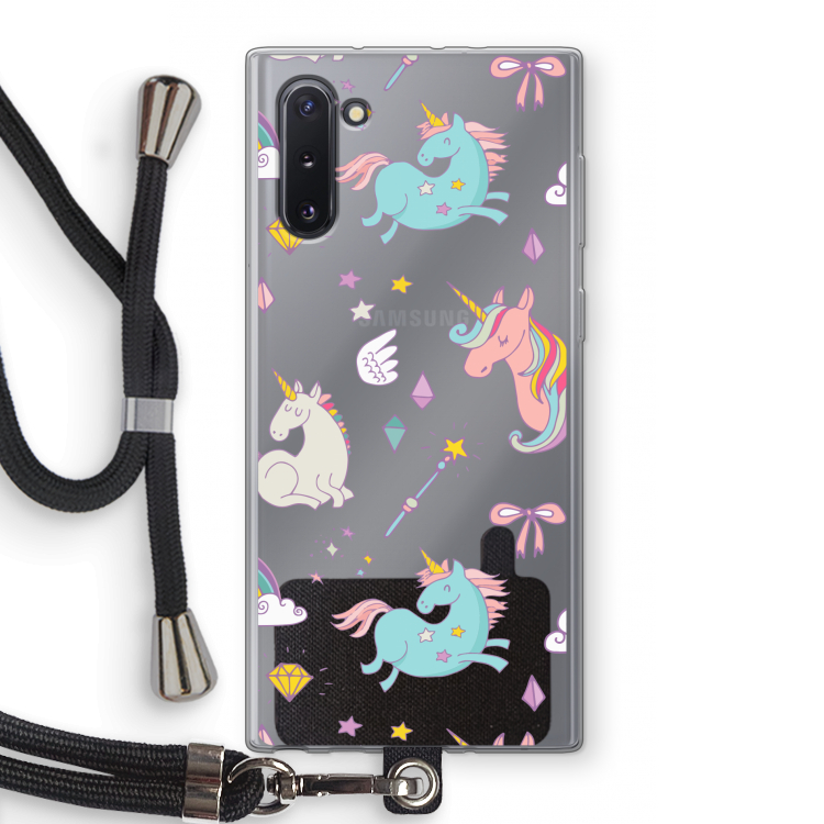 Fantasiewereld: Samsung Galaxy Note 10 Transparant Hoesje met koord