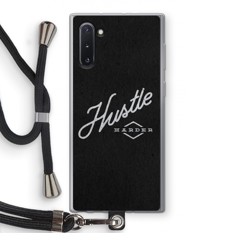 Hustle: Samsung Galaxy Note 10 Transparant Hoesje met koord