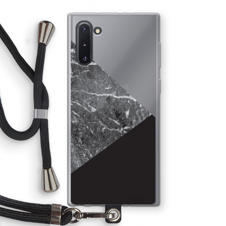 Combinatie marmer: Samsung Galaxy Note 10 Transparant Hoesje met koord