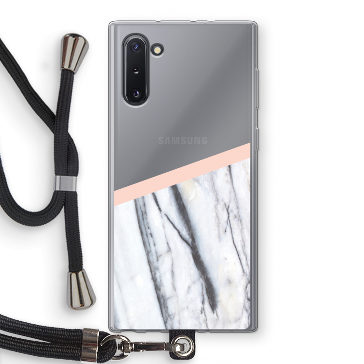 A touch of peach: Samsung Galaxy Note 10 Transparant Hoesje met koord