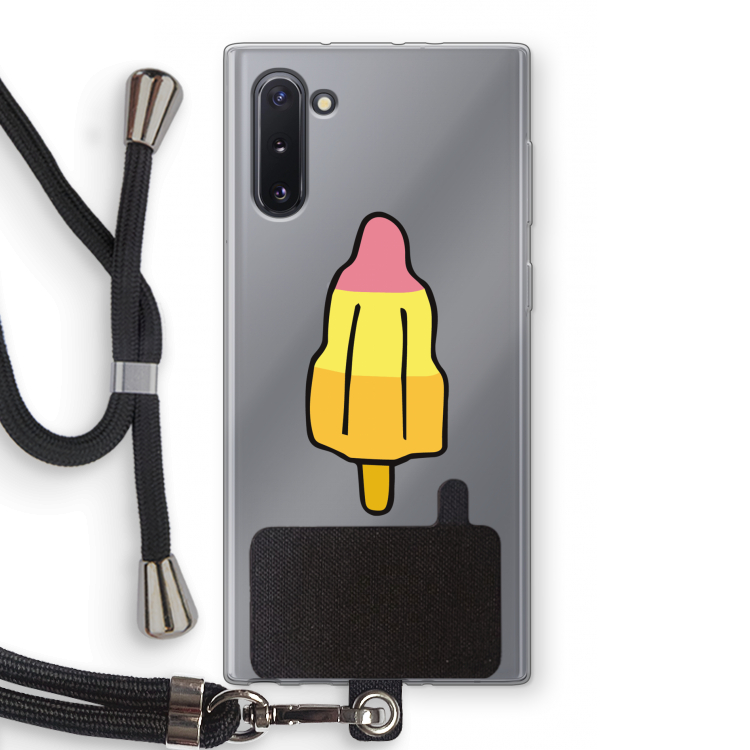 Raketijsje: Samsung Galaxy Note 10 Transparant Hoesje met koord