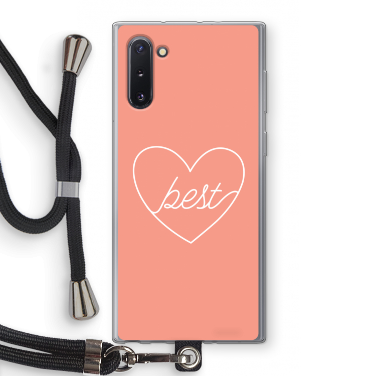 Best heart: Samsung Galaxy Note 10 Transparant Hoesje met koord