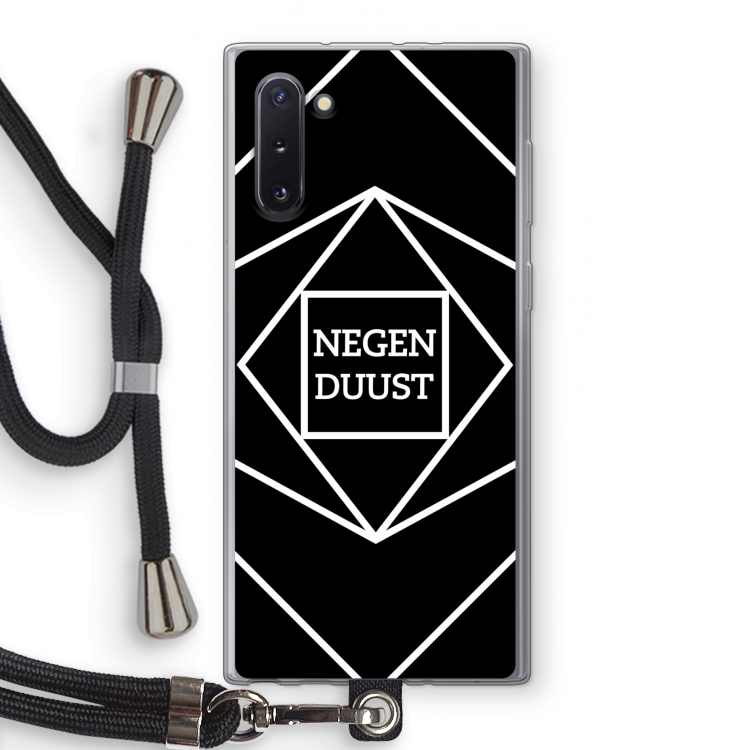 Negenduust geometrisch: Samsung Galaxy Note 10 Transparant Hoesje met koord