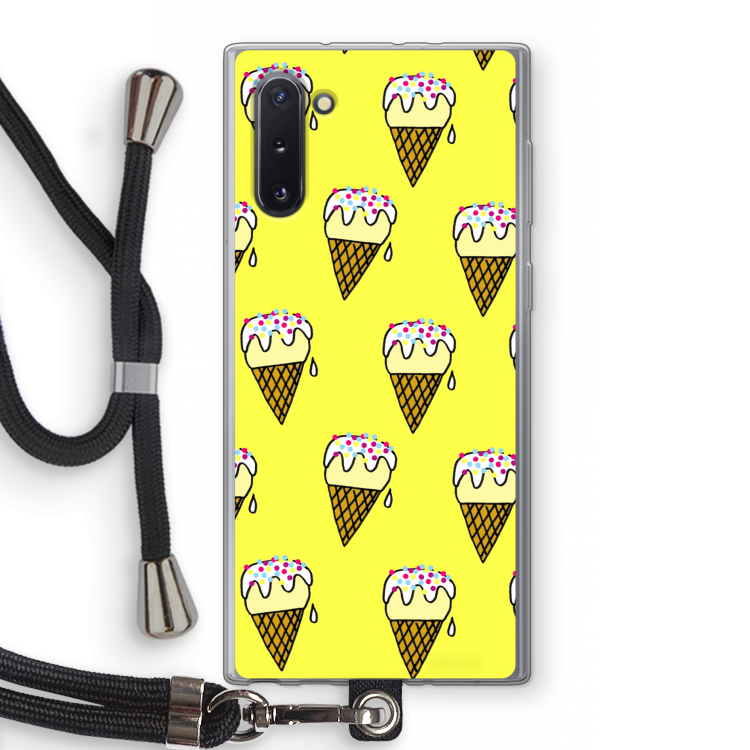 Isjes: Samsung Galaxy Note 10 Transparant Hoesje met koord