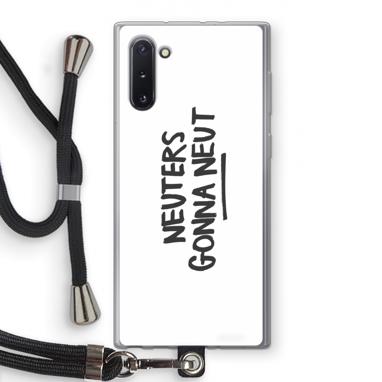 Neuters: Samsung Galaxy Note 10 Transparant Hoesje met koord