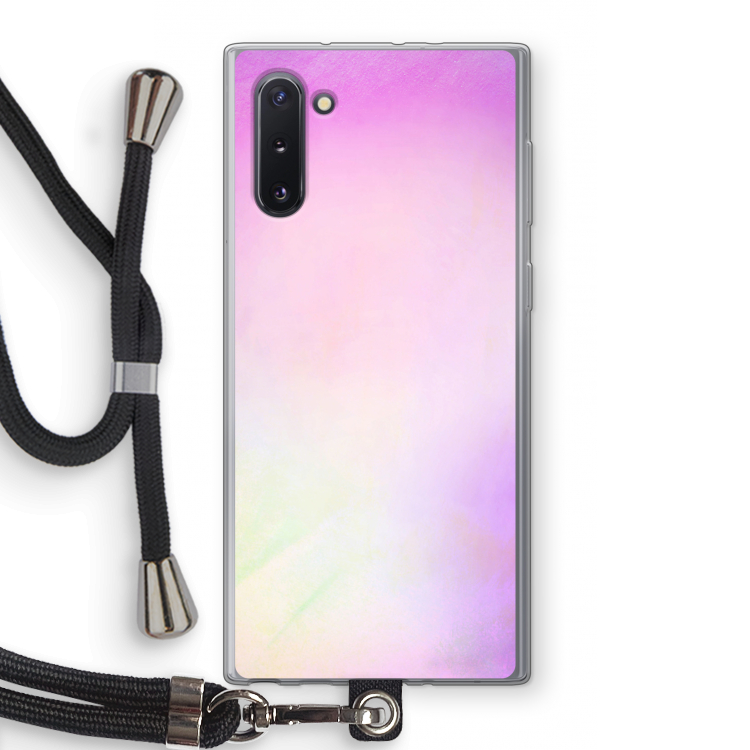 Flow mist pastel: Samsung Galaxy Note 10 Transparant Hoesje met koord