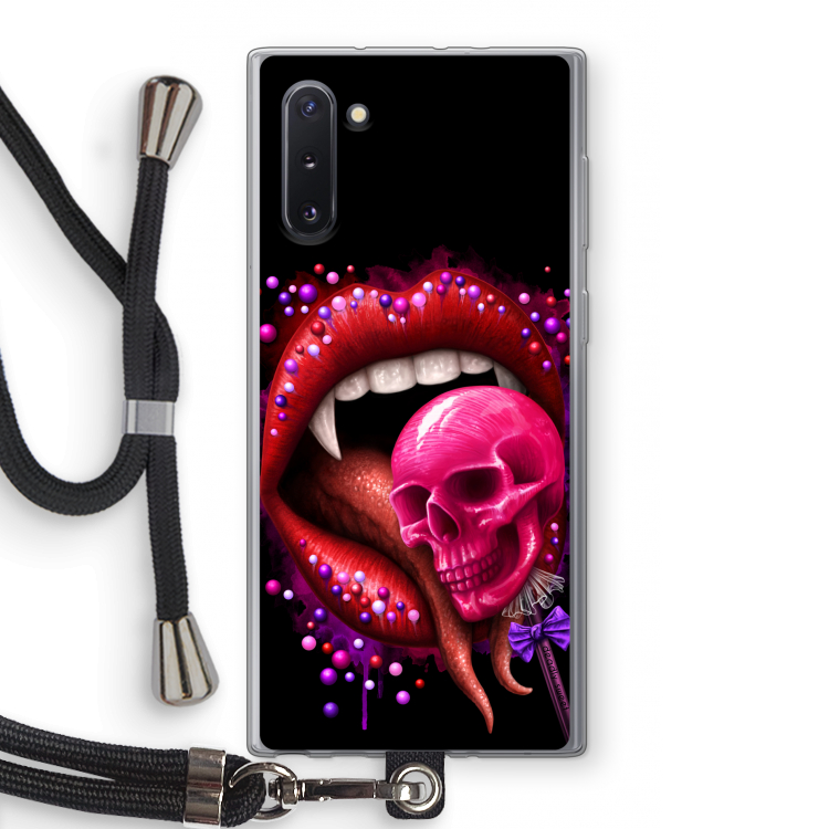 Dodelijk zoet: Samsung Galaxy Note 10 Transparant Hoesje met koord