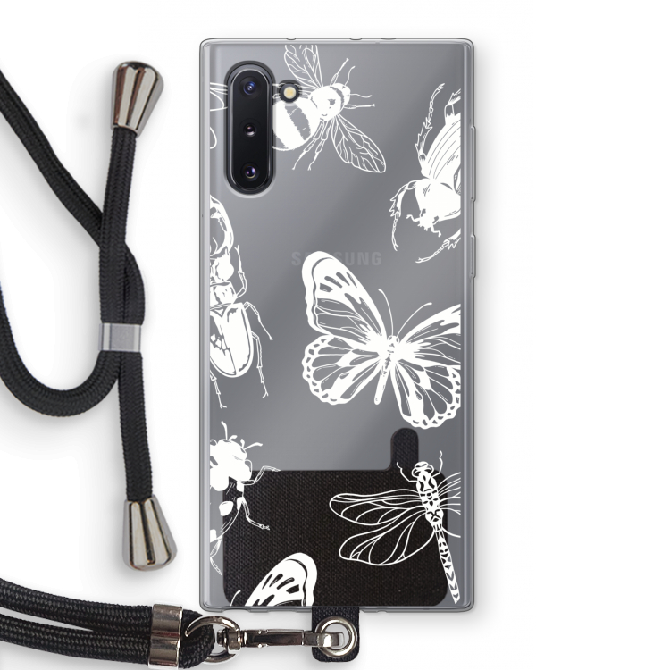 Tiny Bugs: Samsung Galaxy Note 10 Transparant Hoesje met koord