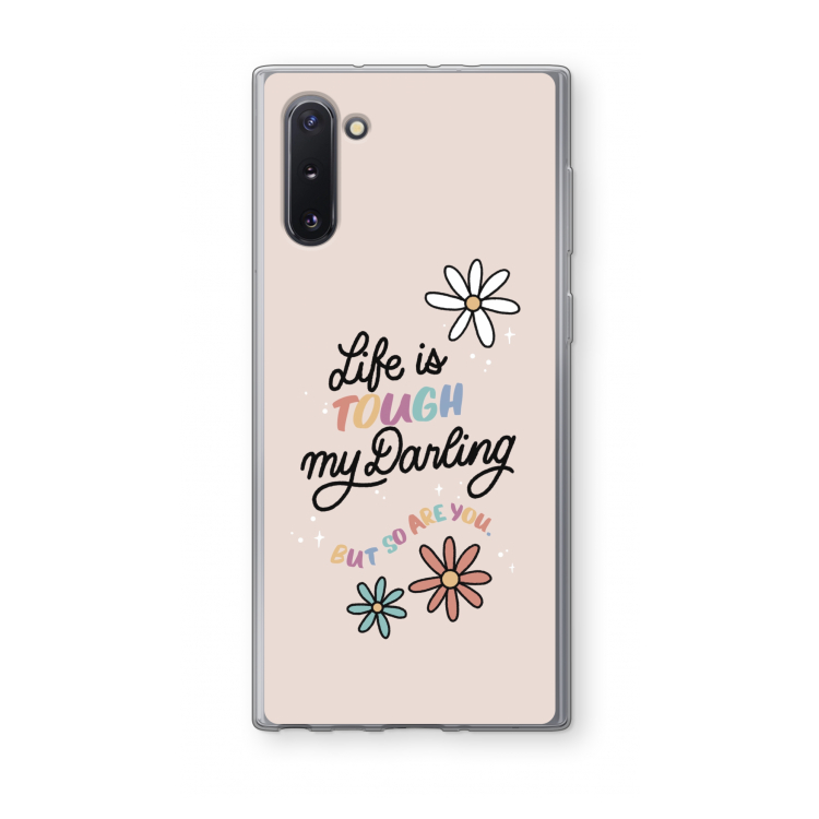 Tough Life: Samsung Galaxy Note 10 Transparant Hoesje