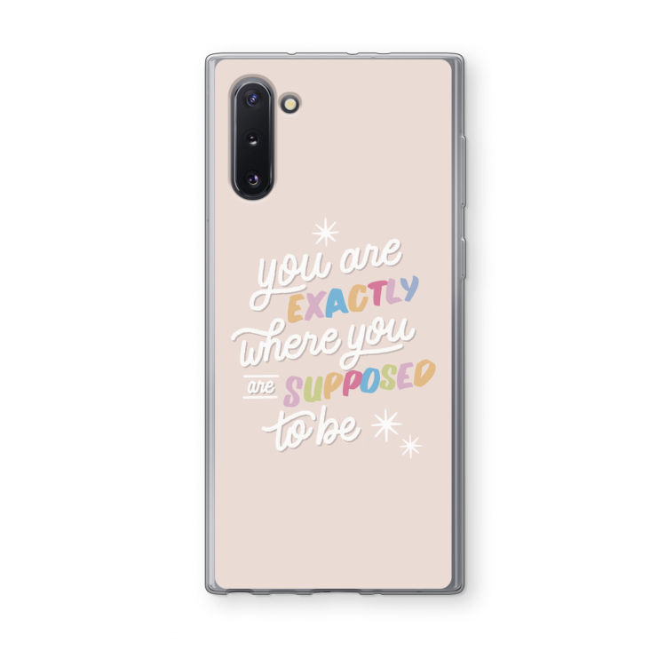 Right Place: Samsung Galaxy Note 10 Transparant Hoesje
