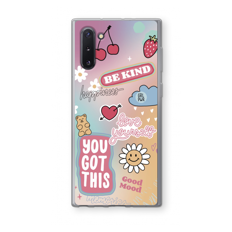 Positivity: Samsung Galaxy Note 10 Transparant Hoesje