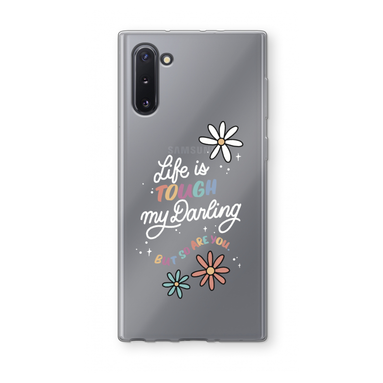 Tough Life: Samsung Galaxy Note 10 Transparant Hoesje