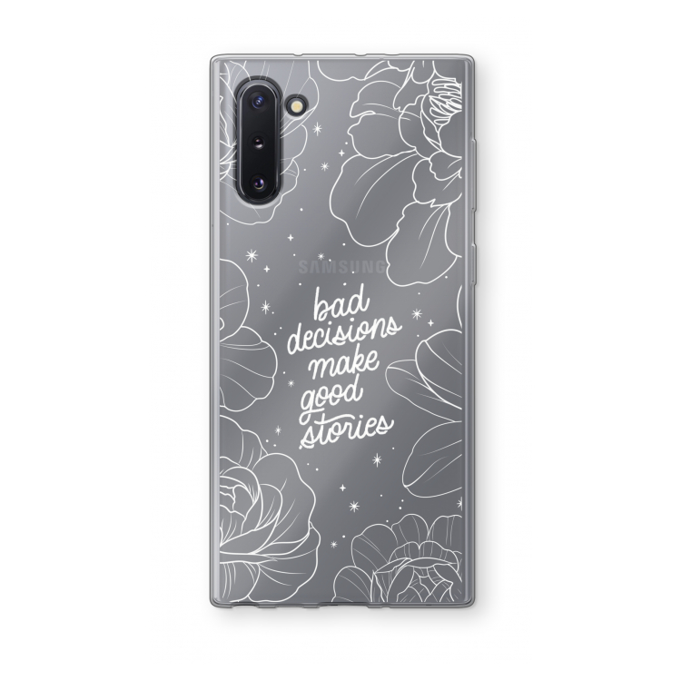 Good stories: Samsung Galaxy Note 10 Transparant Hoesje