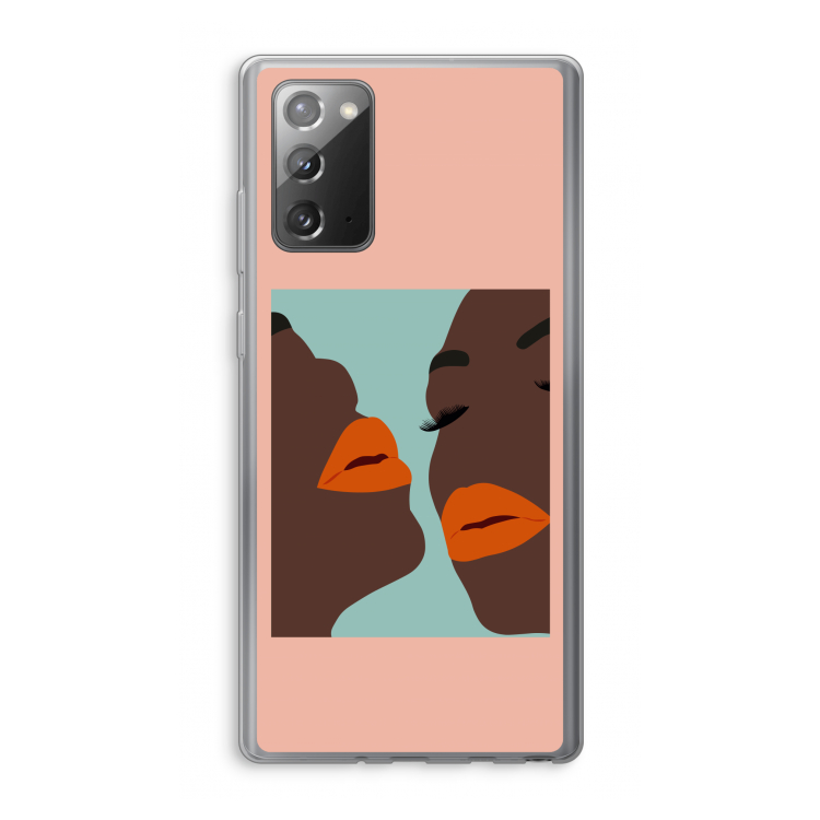 Orange lips: Samsung Galaxy Note 20 / Note 20 5G Transparant Hoesje