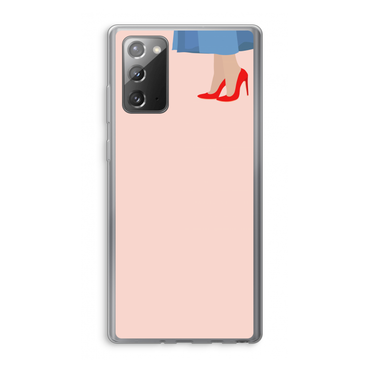 High heels: Samsung Galaxy Note 20 / Note 20 5G Transparant Hoesje