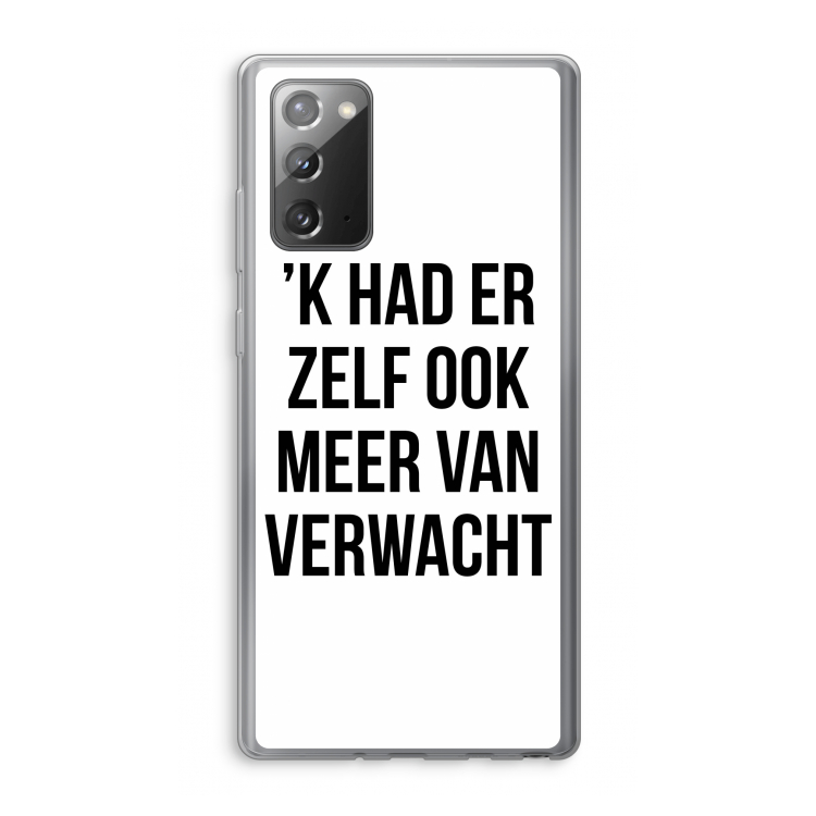 Meer verwacht: Samsung Galaxy Note 20 / Note 20 5G Transparant Hoesje