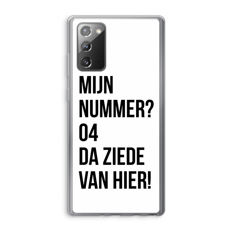 Da ziede van hier: Samsung Galaxy Note 20 / Note 20 5G Transparant Hoesje
