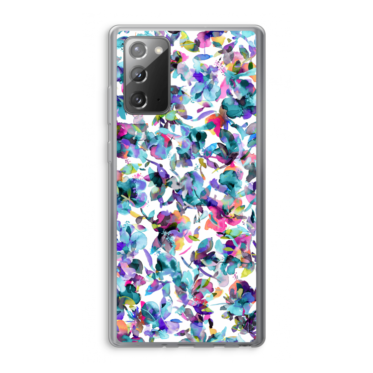 Hibiscus Flowers: Samsung Galaxy Note 20 / Note 20 5G Transparant Hoesje