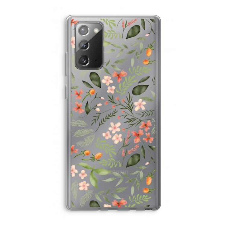 Sweet little flowers: Samsung Galaxy Note 20 / Note 20 5G Transparant Hoesje