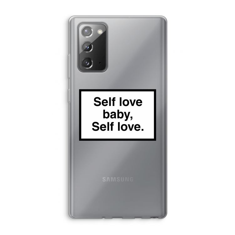 Self love: Samsung Galaxy Note 20 / Note 20 5G Transparant Hoesje