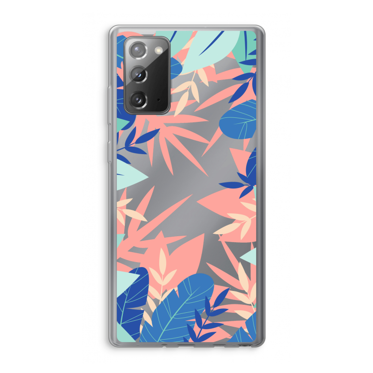 Tropisch: Samsung Galaxy Note 20 / Note 20 5G Transparant Hoesje