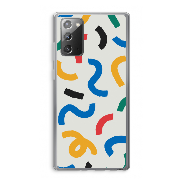 Illustratieve pop 2: Samsung Galaxy Note 20 / Note 20 5G Transparant Hoesje