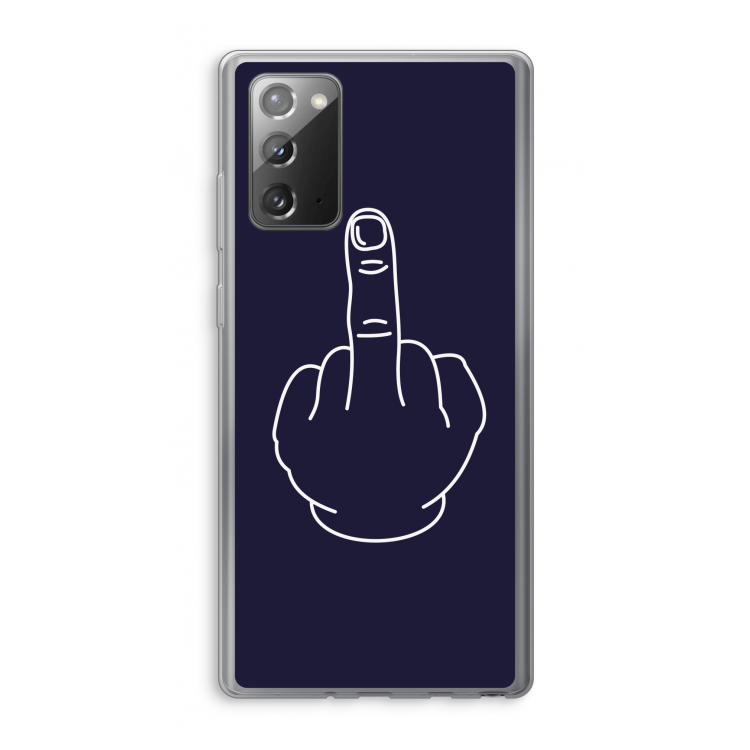 F**k U: Samsung Galaxy Note 20 / Note 20 5G Transparant Hoesje