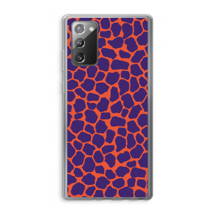 Purple Giraffe: Samsung Galaxy Note 20 / Note 20 5G Transparant Hoesje