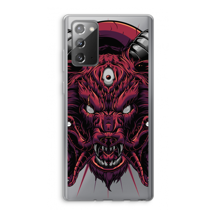 Hell Hound and Serpents: Samsung Galaxy Note 20 / Note 20 5G Transparant Hoesje