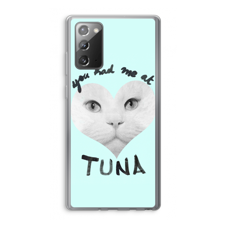 You had me at tuna: Samsung Galaxy Note 20 / Note 20 5G Transparant Hoesje