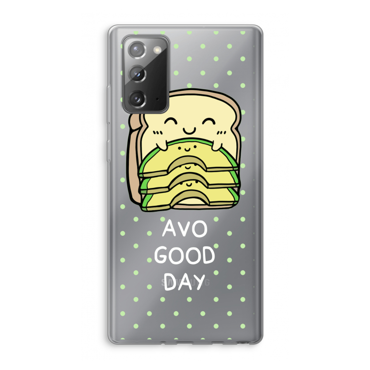 Avo Good Day: Samsung Galaxy Note 20 / Note 20 5G Transparant Hoesje