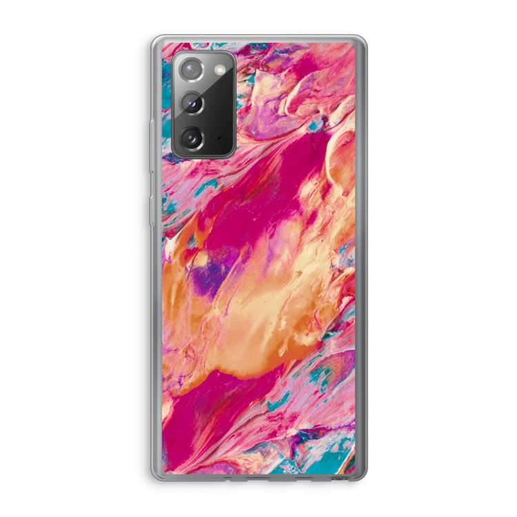 Pastel Echoes: Samsung Galaxy Note 20 / Note 20 5G Transparant Hoesje