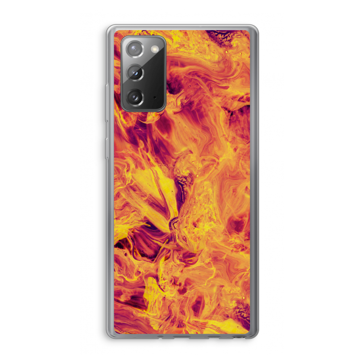 Eternal Fire: Samsung Galaxy Note 20 / Note 20 5G Transparant Hoesje