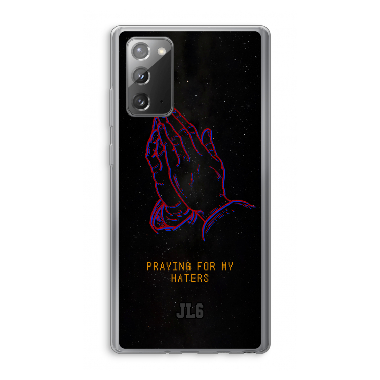 Praying For My Haters: Samsung Galaxy Note 20 / Note 20 5G Transparant Hoesje