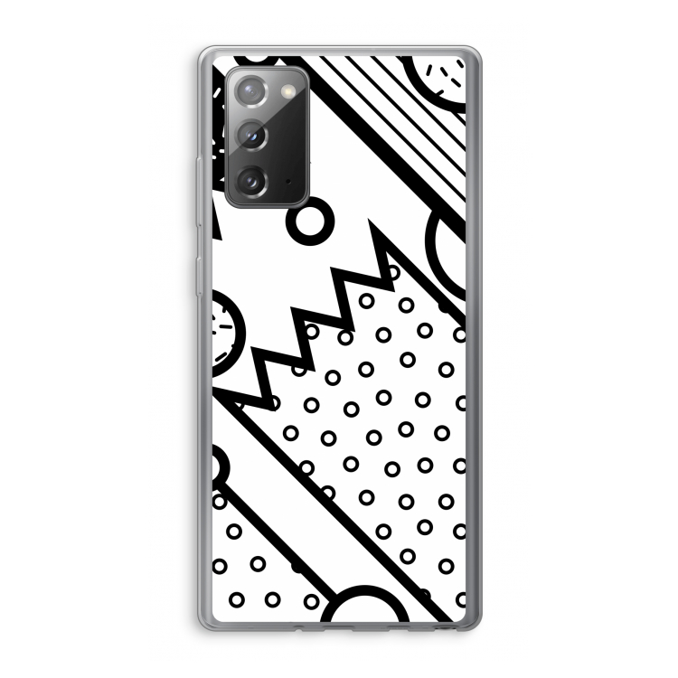 Pop Art #4: Samsung Galaxy Note 20 / Note 20 5G Transparant Hoesje