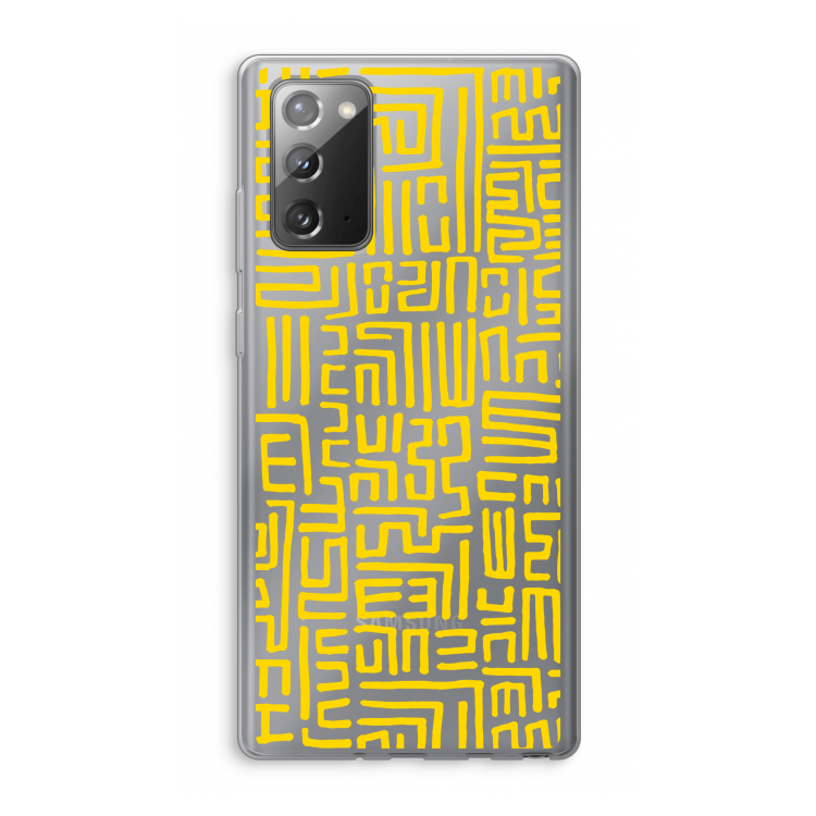 Majorelle Blue Print: Samsung Galaxy Note 20 / Note 20 5G Transparant Hoesje