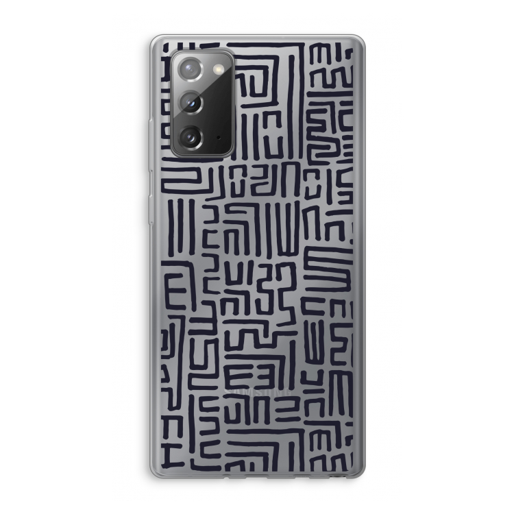 Moroccan Print: Samsung Galaxy Note 20 / Note 20 5G Transparant Hoesje