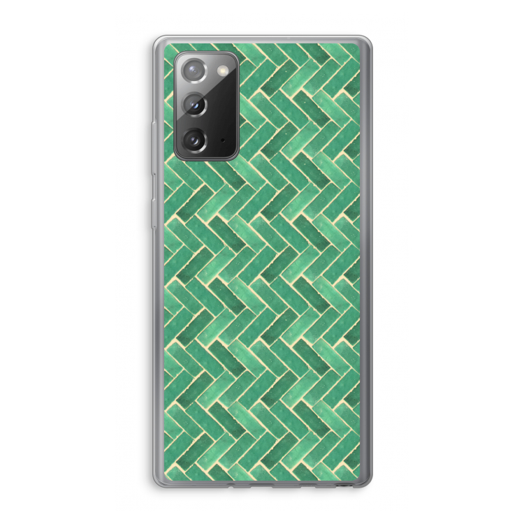 Moroccan tiles 2: Samsung Galaxy Note 20 / Note 20 5G Transparant Hoesje