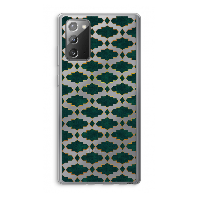 Moroccan tiles: Samsung Galaxy Note 20 / Note 20 5G Transparant Hoesje