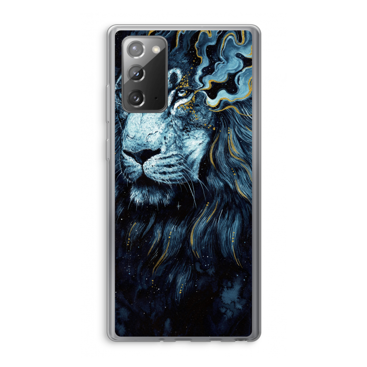 Darkness Lion: Samsung Galaxy Note 20 / Note 20 5G Transparant Hoesje