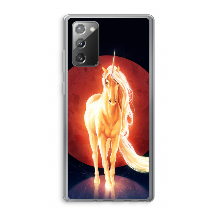 Last Unicorn: Samsung Galaxy Note 20 / Note 20 5G Transparant Hoesje
