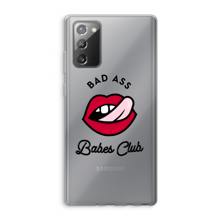 Badass Babes Club: Samsung Galaxy Note 20 / Note 20 5G Transparant Hoesje