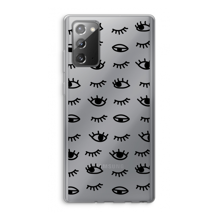 Eye pattern #2: Samsung Galaxy Note 20 / Note 20 5G Transparant Hoesje